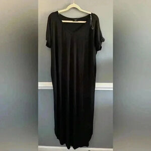short sleeve maxi dress
